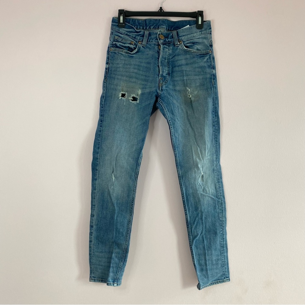 H&M Distressed Denim Slim Jeans 29x30